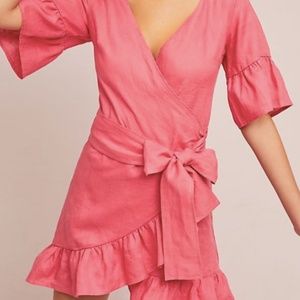 Talulah Linen Wrap Dress